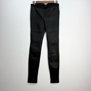 Helmut Lang Black Leather Leggings